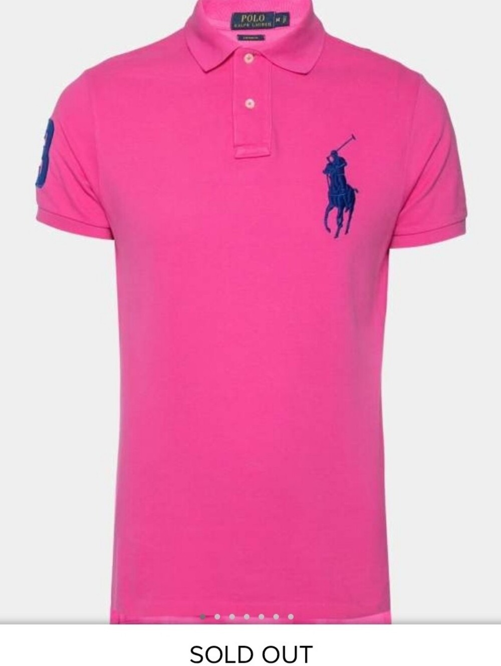 Polo by Ralph Lauren Hot Pink Polo with Navy Pony